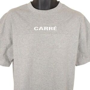 Carré Grid Iron Shirt Mens Size Small Gray OVERSIZED Fit Streetwear